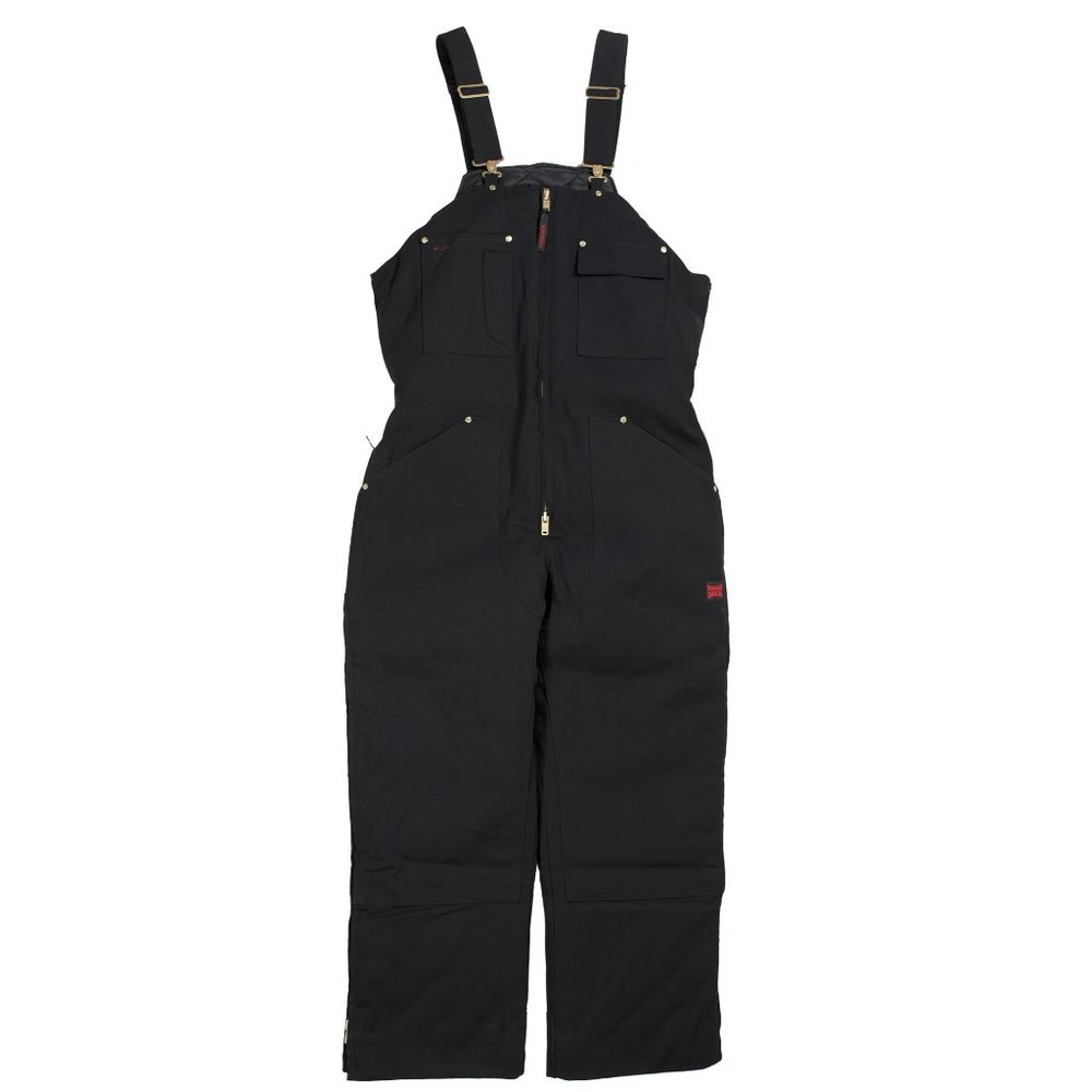 TOUGH DUCK Insulated Canvas Bib Overall -Black